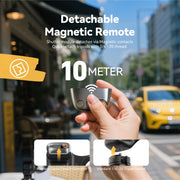 TELESIN スマホ用カメラ撮影ハンドグリップ｜マグネット式スマートフォンホルダー 撮影補助 リモコン付きハンドル iPhone/Android対応