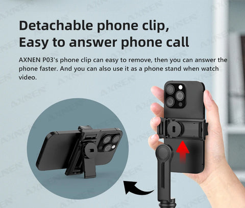 AI顔追跡ジンバル・スマホスタビライザー 360°自動回転セルフィースタンド iPhone 15 Pro Max / Android対応（オプション三脚付き）