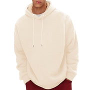 メンズジャケット フード付きプルオーバー 個性派ストリート系スウェット 厚手 長袖 あたたかいフード付き冬用コート