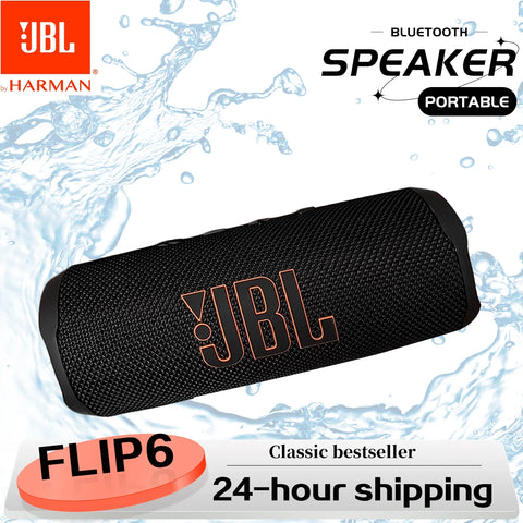 JBL FLIP 6
防水Bluetoothステレオスピーカー — ツイーター＆重低音ブースト搭載のポータブルスピーカー｜旅行・スポーツに最適