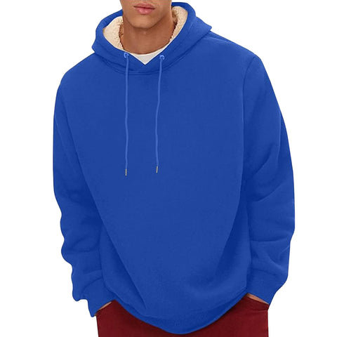 メンズジャケット フード付きプルオーバー 個性派ストリート系スウェット 厚手 長袖 あたたかいフード付き冬用コート