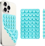シリコン吸盤式スマホケースマウント 両面使用可能 ハンズフリー 強力グリップ ホルダー 自撮りや動画撮影用 iPhone・Android対応