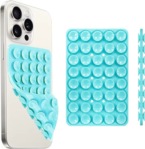 シリコン吸盤式スマホケースマウント 両面使用可能 ハンズフリー 強力グリップ ホルダー 自撮りや動画撮影用 iPhone・Android対応