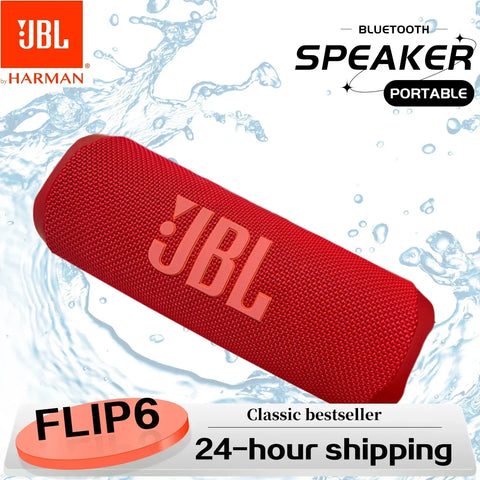 JBL FLIP 6
防水Bluetoothステレオスピーカー — ツイーター＆重低音ブースト搭載のポータブルスピーカー｜旅行・スポーツに最適